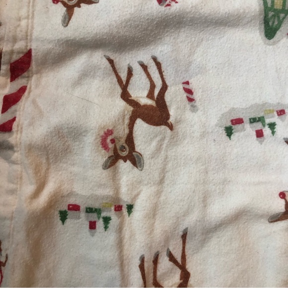 Pottery Barn kids Christmas Rudolph flannel set full 4 pieces price is firm! - Picture 4 of 6